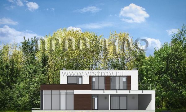 Проект коттеджа в стиле хай-тек S8-288 (Вилла Азур)