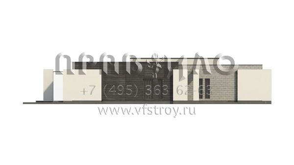 Проект просторного одноэтажного дома в стиле хайтек S3-133-5 (Zx69)