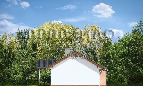 Проект коттеджа для небольшой семьи S8-84 (Жемчужина)