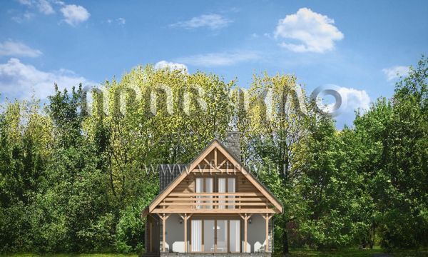 Проект загородного коттеджа с двускатной кровлей S8-137 (Виселка)
