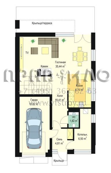 Проект современного загородного дома S8-180 (Лена)