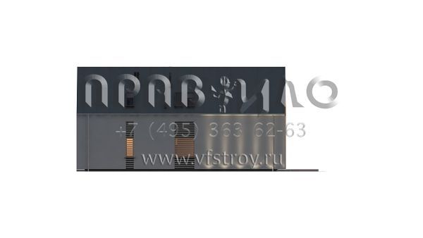 Проект современного дома с просторной гостиной S3-201-3 (Z357)