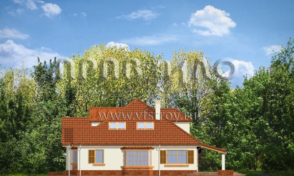 Проект коттеджа с садовой террасой S8-309 (Затишье 3)