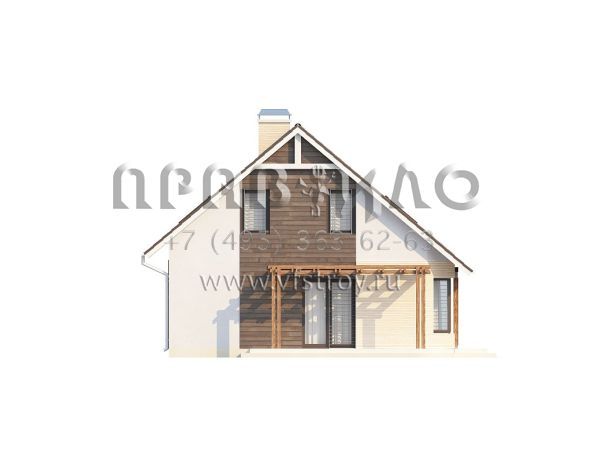 Проект современного функционального дома с камином S3-179-3 (Z117)