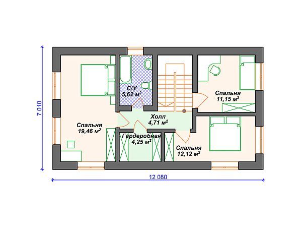 Проект каменного дома  S4-116 (К-283)