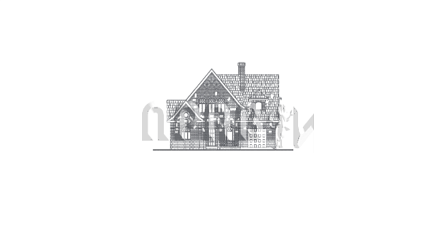 Проект загородного дома с эркером в английском стиле L-250-1K