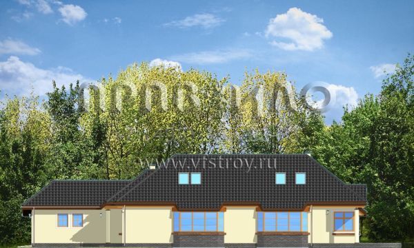 Проект одноэтажного дома для проблемного участка S8-223 (Такса 3)