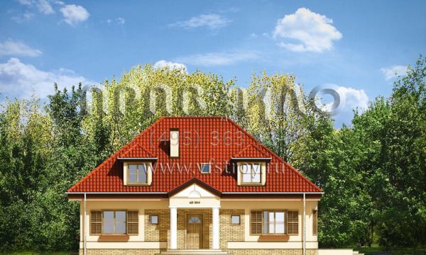 Проект коттеджа с мансардой и подвалом S8-270-2 (Гетман)