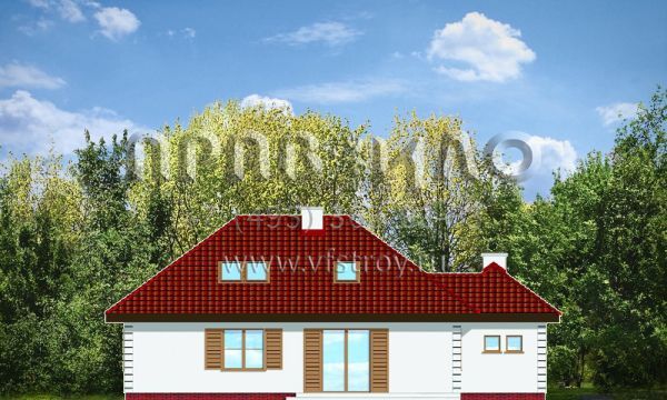 Проект одноэтажного оригинального коттеджа S8-157 (Как Мечта 2)