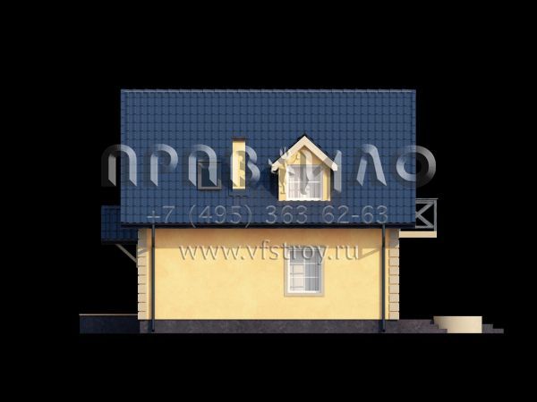 Проект компактного загородного дома с современной планировкой S3-107 (Z1)