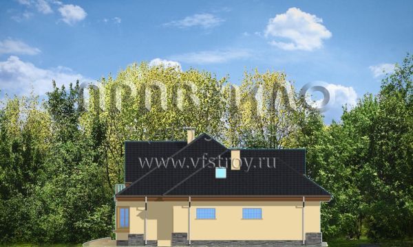Проект оригинального загородного дома S8-266-1 (Майя)