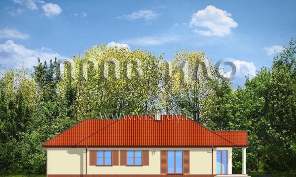 Проект лаконичного по дизайну коттеджа S8-138 (Как мечта 3)