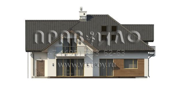 Проект красивого загородного дома с гаражом на два автомобиля S3-263-1 (Z272)