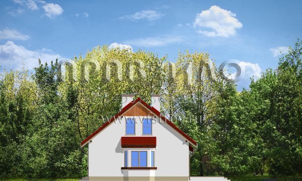 Проект коттеджа с террасой S8-167 (Аккуратный)