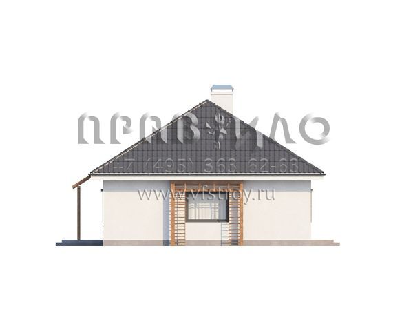 Проект квадратного комфортабельного двухэтажного дома S3-184 (Z121)