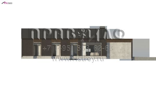 Проект стильного пятикомнатного дома с большим гаражом S3-170-1 (Z395)