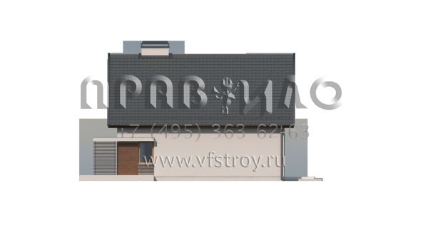 Проект небольшого мансардного дома для семьи из нескольких человек S3-159 (Z166)