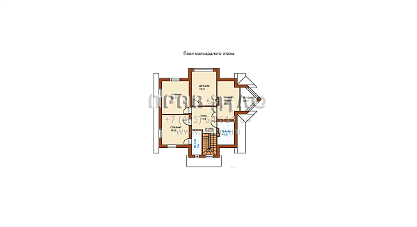 Проект дома с большой террасой K-234-1P