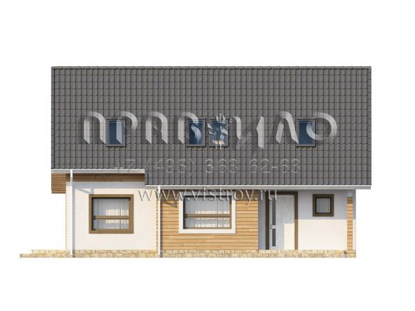 Проект комфортного частного дома для узкого участка S3-139-3 (Z79)