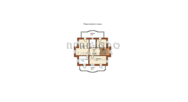 Проект роскошного загородного особняка в петровском стиле K-245-1K