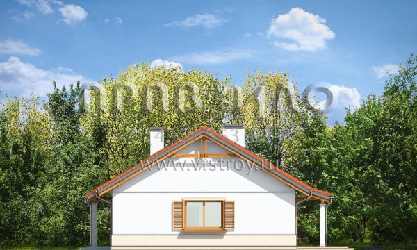 Проект небольшого мансардного коттеджа S8-142-1 (Жабка 2)