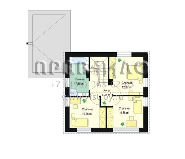 Проект современного дома с большими окнами S8-154-1 (Экономный)