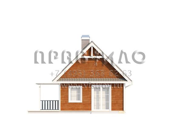 Проект небольшого уютного коттеджа  S3-84 (Z39)