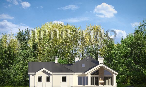 Проект одноэтажной виллы S8-384 (Парковая Резиденция)