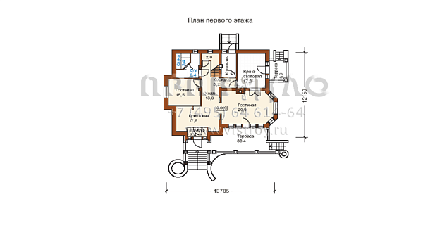Очаровательный особняк в стиле модерн L-294-1K