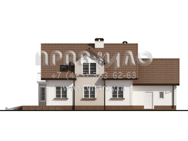 Проект двухэтажного дома с утонченными фасадами  S3-167 (Z28)