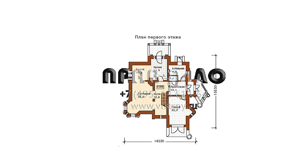 Роскошный замок в духе средневековья L-273-1K