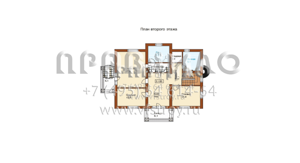 Проект коттеджа в классическом стиле L-236-1P