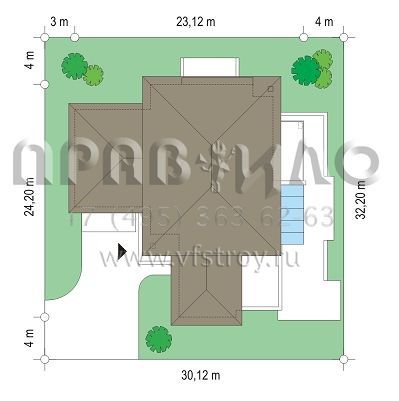 Проект престижного загородного дома S8-581 (Престижный)