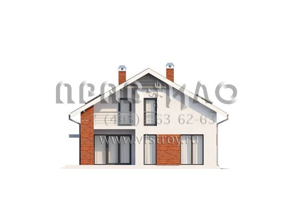 Проект классического комфортабельного дома с гаражом на два автомобиля S3-261 (Z161)