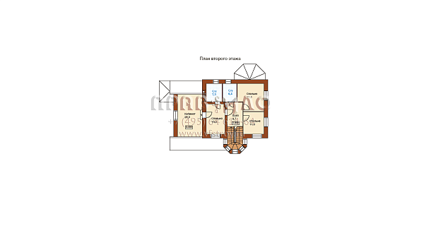 Проект небольшого загородного коттеджа с эркерами J-206-1K