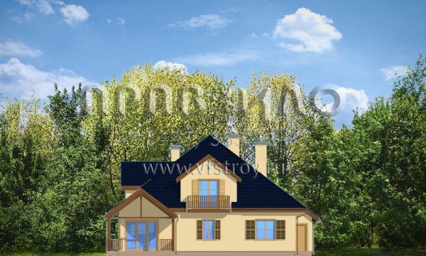 Проект дома с изолированной кухней S8-303 (Хорнувек)