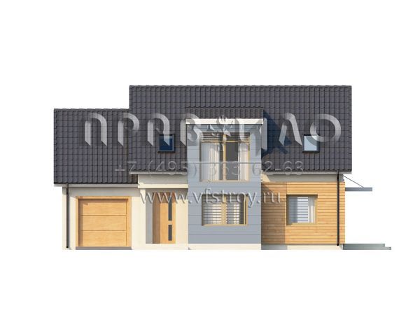 Проект дома с боковым гаражом s3-168 (Z126)