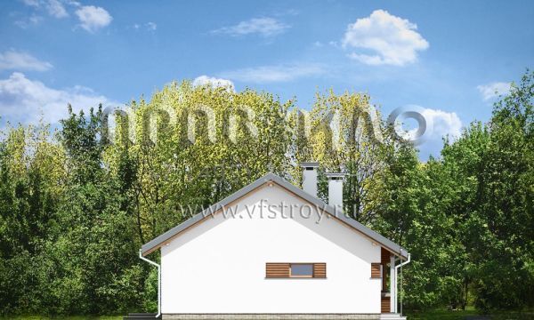 Проект коттеджа для маленькой семьи S8-114 (Дом для Троих)