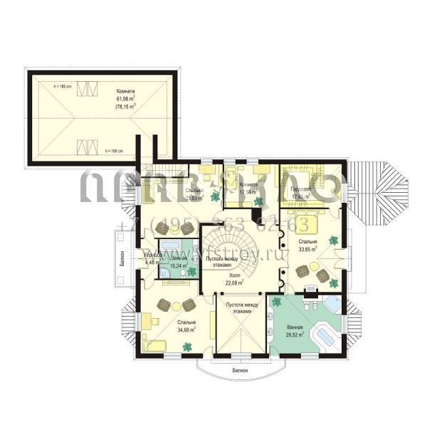 Проект особняка с эркерами S8-728 (Регент)