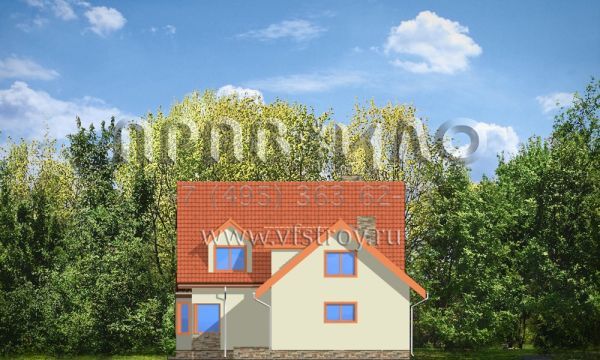 Проект мансардного частного дома S8-256 (Просторный)