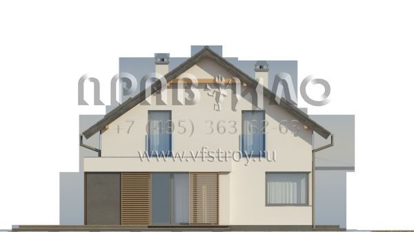 Проект дома для строительства на узких земельных участках  S3-103-1 (Z290)