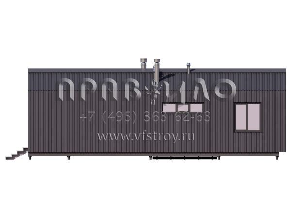 Проект барнхауса на основе деревянного каркаса S7-61 (4-06)
