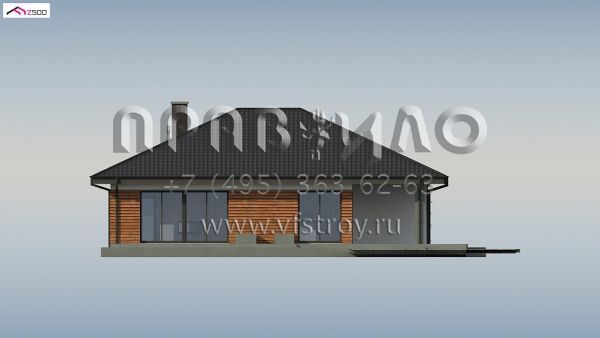 Проект современного одноэтажного дома с удобной планировкой S3-175-2 (Z317)