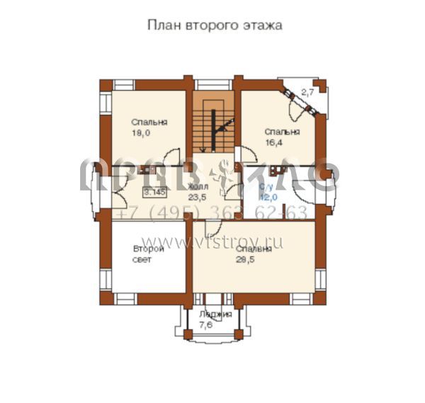 Проект дома с хорошей архитектурой S6-317(L-317-1K)