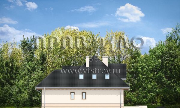 Проект традиционного дома из керамических блоков S8-234-2 (Фантазия)