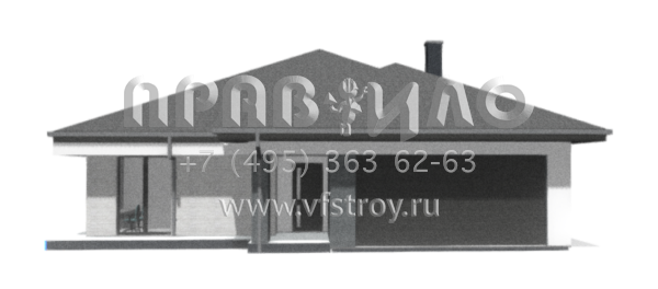 Современный одноэтажный проект дома с многоскатной крышей и гаражом на две машины S3-191-8 (Z412)