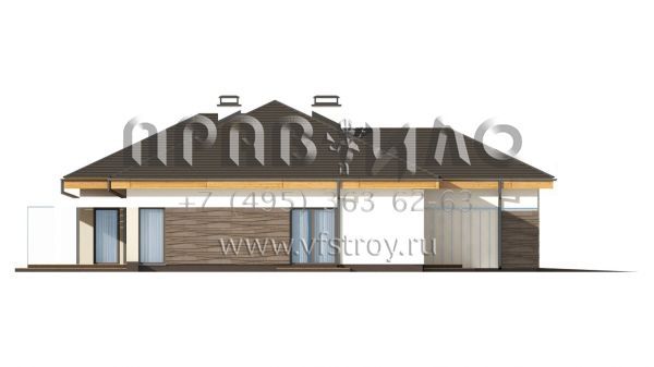 Проект комфортабельного дома с гаражом на две машины  S3-168-2 (Z96)