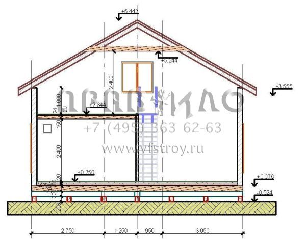Проект каркасного дома для двух человек SK-56
