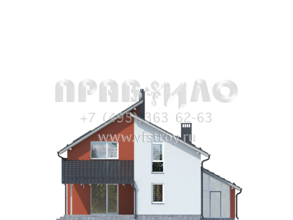 Проект коттеджа "Бавария" S7-229(3-44)