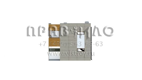 Проект дома в стиле хайтек для строительства на узком участке  S3-102-2 (ZX51)